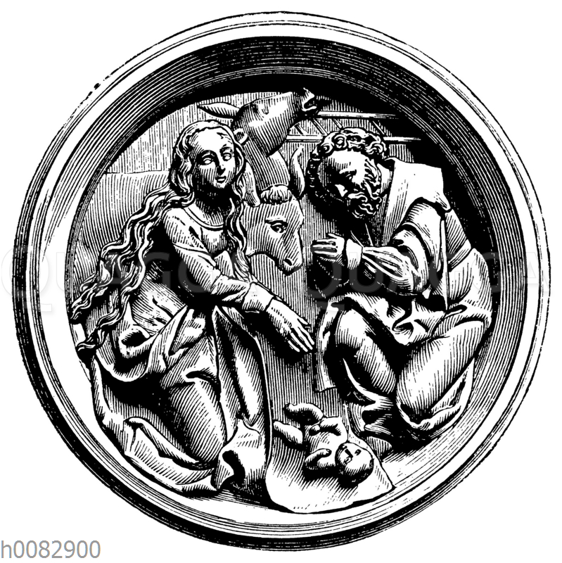 Reliefbild des englischen Grußes