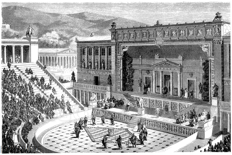 Das Dionysos-Theater in Athe