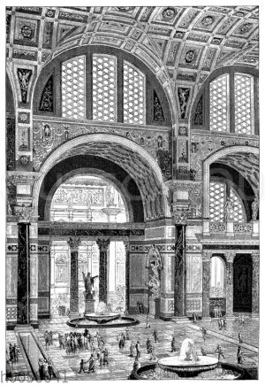 Hauptsaal der Thermen des Carnealla zu Rom