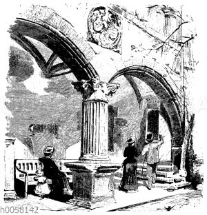 Arkade im Schloßhof zu Heidelberg