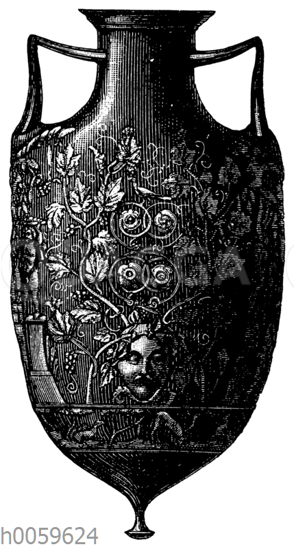 Antik römische Glas-Amphora