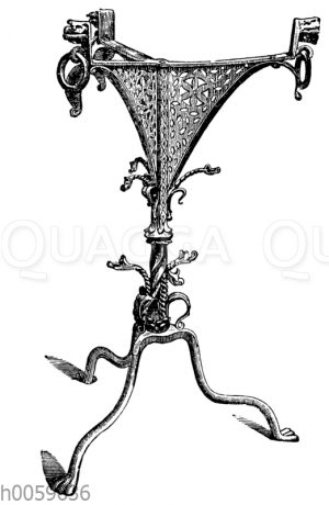 Gotischer Dreifuß aus Schmiedeeisen