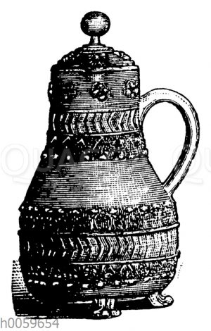 Niederrheinischcr Steinzeugkrug