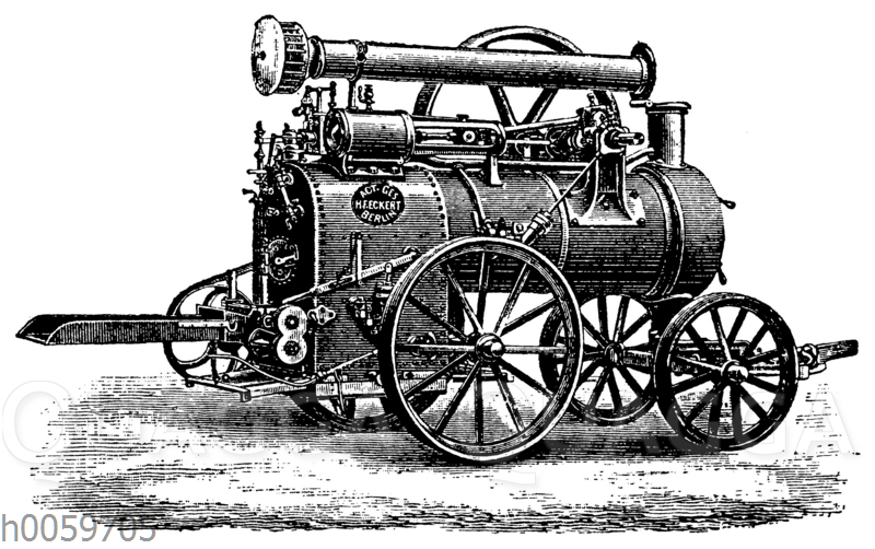 Lokomobile der Aktiengesellschaft H. F. Eckert