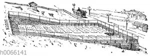 Geradelegen des Gartens