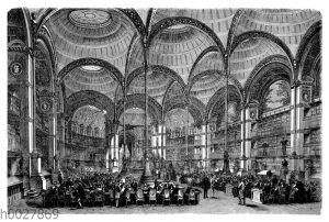 Saal der ehemaligen kaiserlichen Bibliothek in Paris