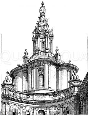 Kuppel der Kirche S. Iva (Spienza) in Rom