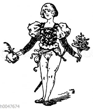 Vignette: Blumenkavalier