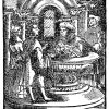 Holzschnitt zum 4. Hauptstück in der zweiten Ausgabe von Luthers Großem Katechismus
