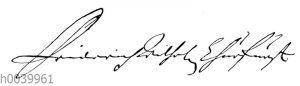 Autograph: Friedrich Wilhelm
