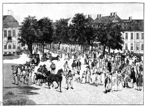 Berlin 'Unter den LInden' im Jahre 1810.