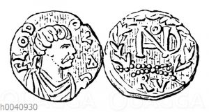 Silbermünze des Odovakar