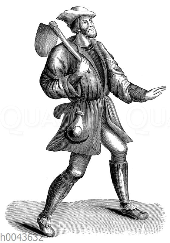 Französischer Bauer des 15. Jahrhunderts