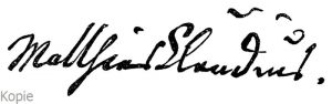 Matthias Claudius: Autograph