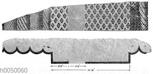 Bekleidung und Grundriss der Wand eines Palastes zu Warka am unteren Euphrat