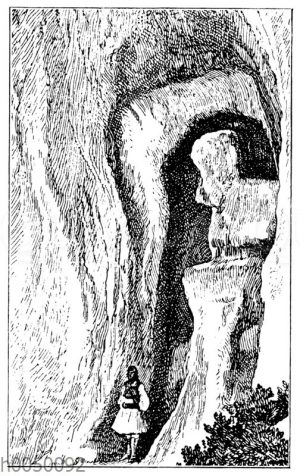 Felsbild der Kybele (sog. Niobe) bei Magnesia. (Perrot.)