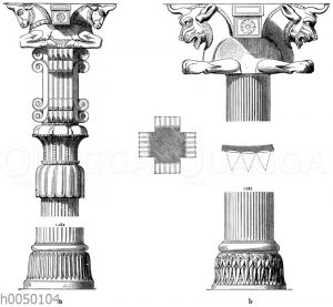 Säulen von den Palästen in Persepolis