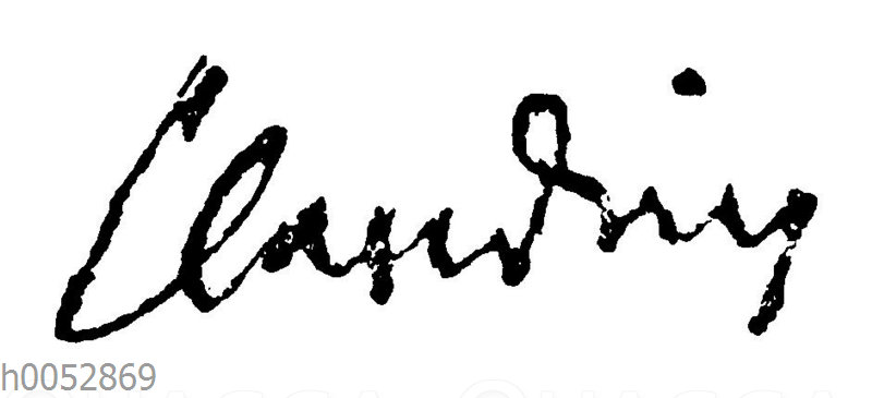 Matthias Claudius: Autograph