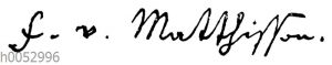 Friedrich von Matthisson: Autograph