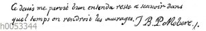 Molière: Autograph