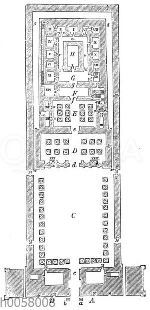 Horustempel in Edfu: Grundriss