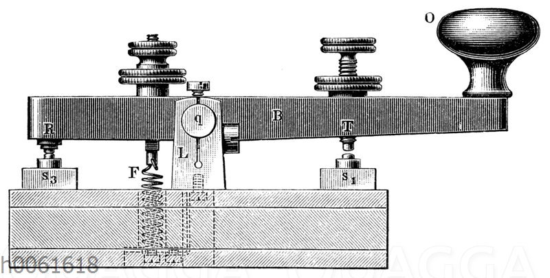 Morse-Taste für die Telegrafie
