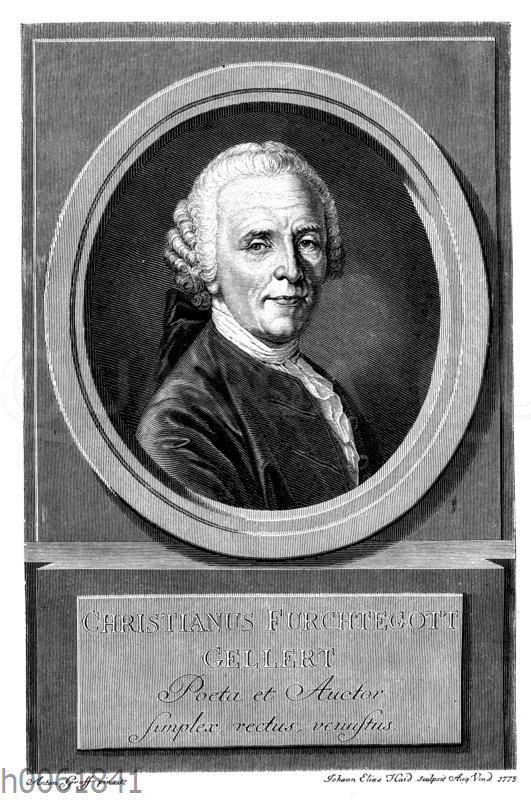 Christian Fürchtegott Gellerts Bildnis vom Jahre 1775