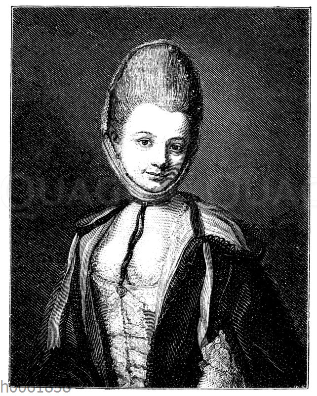 Bürgers Frau Dorette. Gemalt 1774 von Mathieu