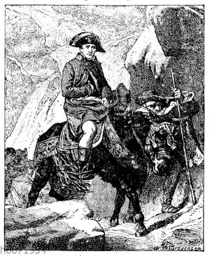 Napoleon Bonaparte überquert die Alpen