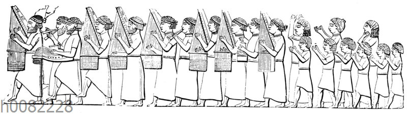Musikalische Prozession in Niniveh