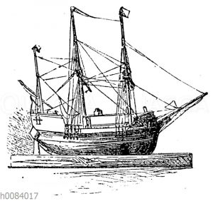 Modell der Mayflower
