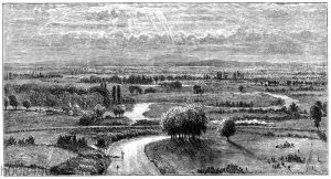 Englische Parklandschaft an der oberen Themse