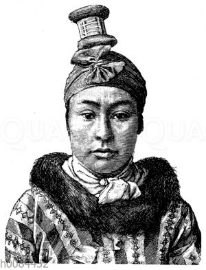 Porträt einer Eskimo-Frau aus Westgrönland