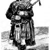 Soldat in altschottischer Tracht