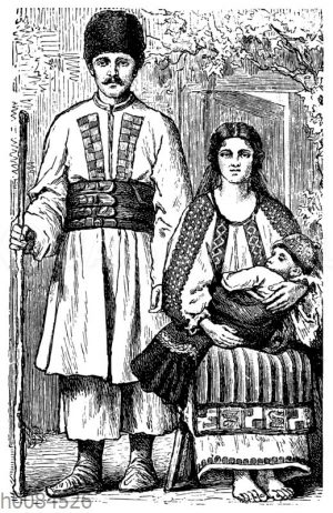 Porträt einer rumänischen Familie