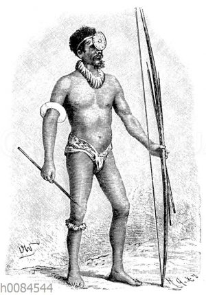 Porträt eines Mannes von den Salomon-Inseln