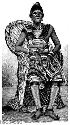 Porträt einer Mpongwe-Frau vom Gabun
