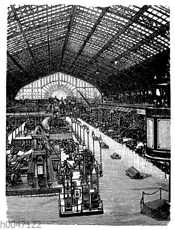 Weltausstellung in Paris 1889. (Maschinenhalle.)