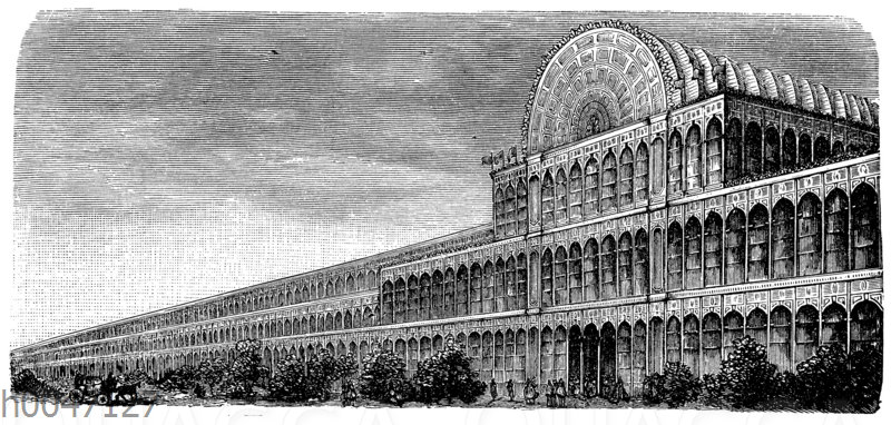 Weltausstellung in London 1851. (Kristallpalast.)