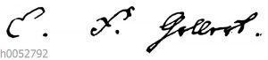 Christian Fürchtegott Gellert: Autograph