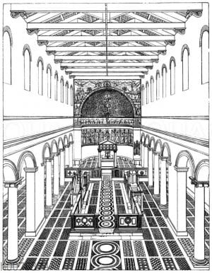 Inneres von S. Clemente in Rom