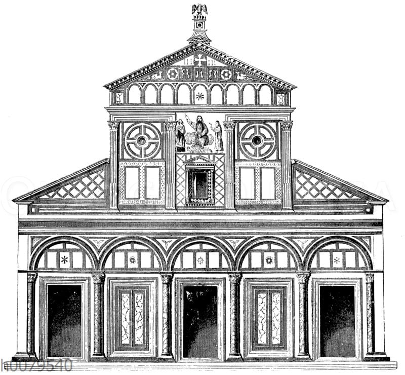 Fassade van S. Miniato bei Florenz