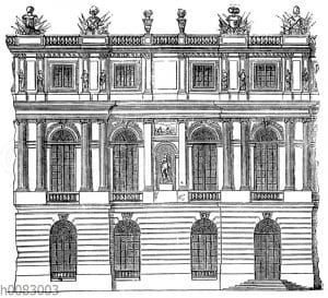 Versailles. Teil der Fassade von J. H. Mansart