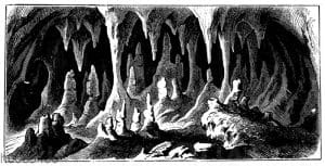 Tropfsteingebilde im Kalkgebirge: Aus der Adelsberger Grotte