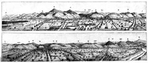 Ansicht der Bergstraße von Seeheim (bei Darmstadt) bis Heidelberg
