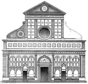 Fassade von S. Maria Novella in Florenz