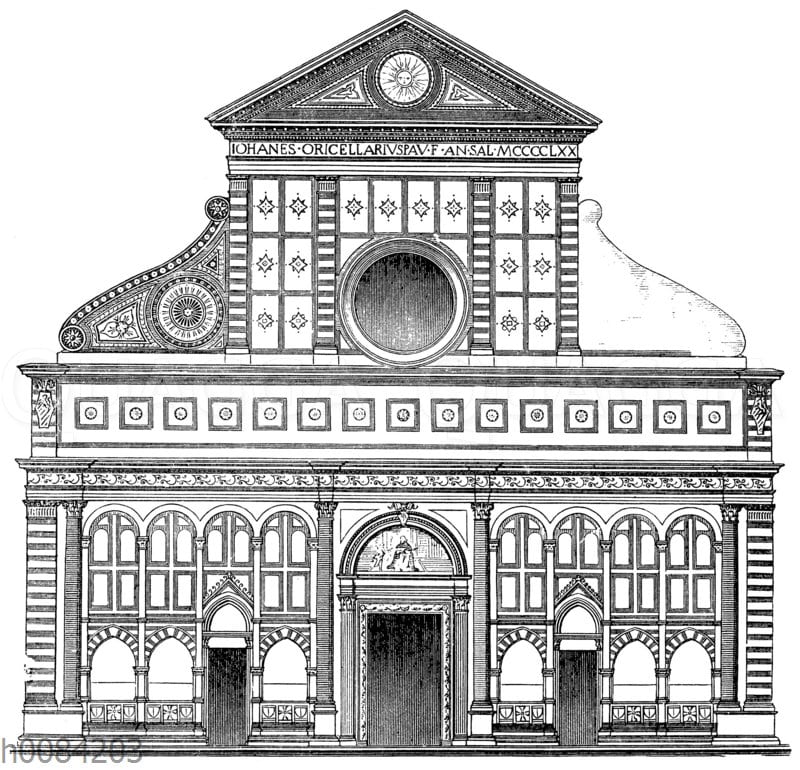 Fassade von S. Maria Novella in Florenz