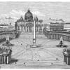 Die Kolonnaden des Petersplatzes