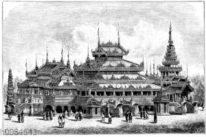 Das 'Goldene Kloster der Königin' in Mandalay