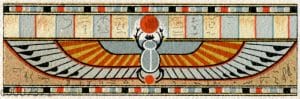 Ornament eines ägyptischen Mumiensarges
